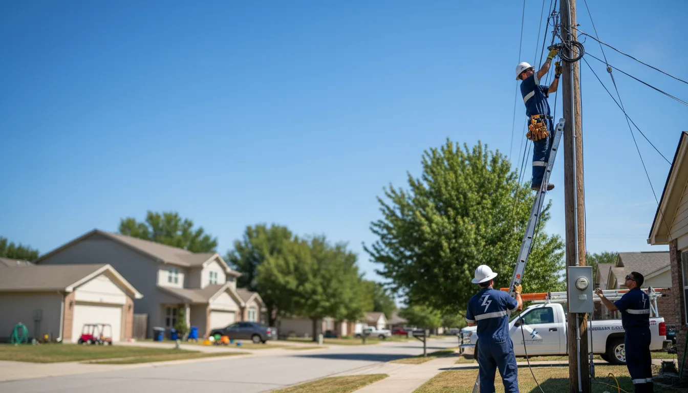 Residential electrician providing installation services in Manlius, IL